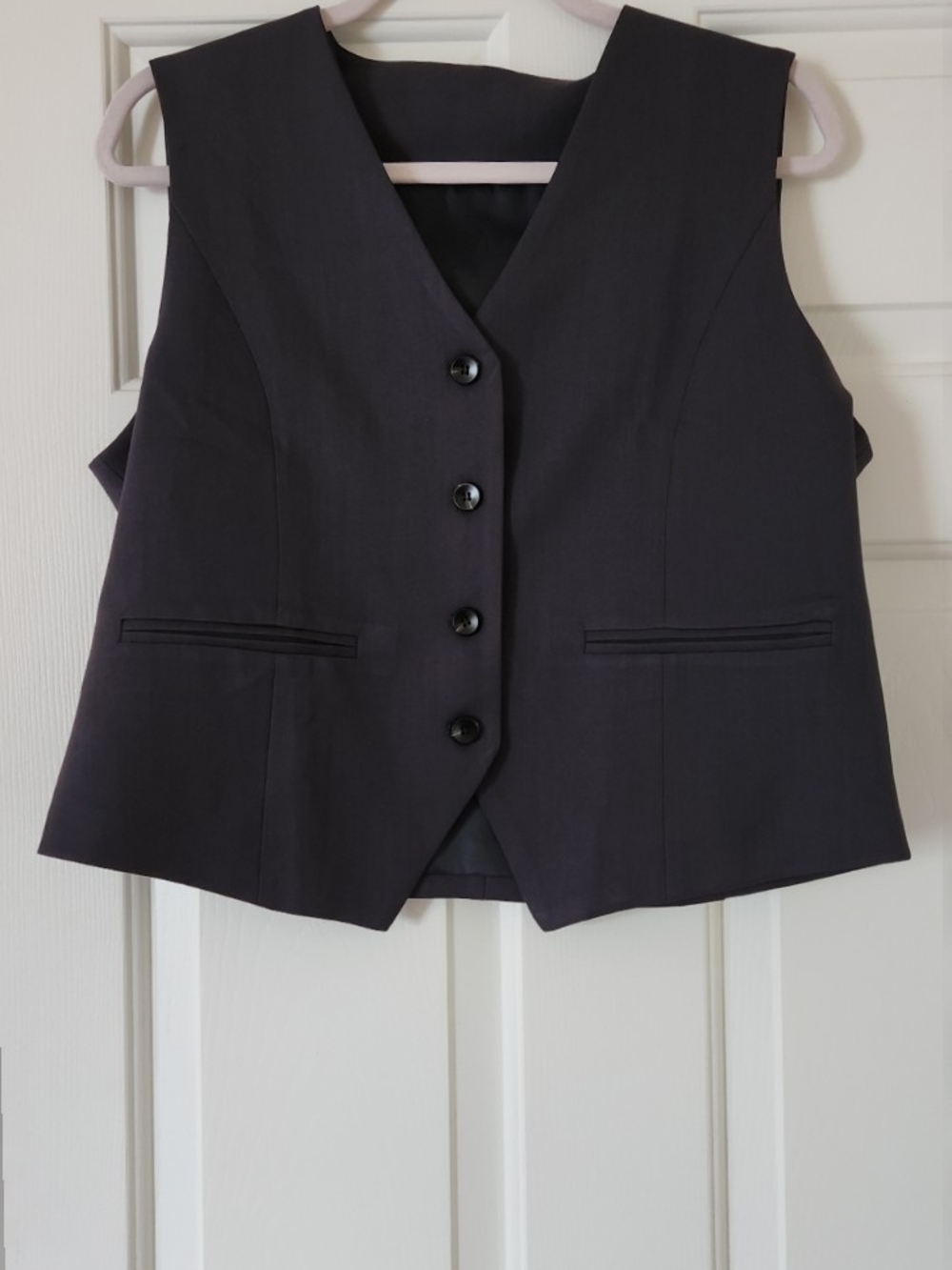 Classic Women's Black Vest Jacket